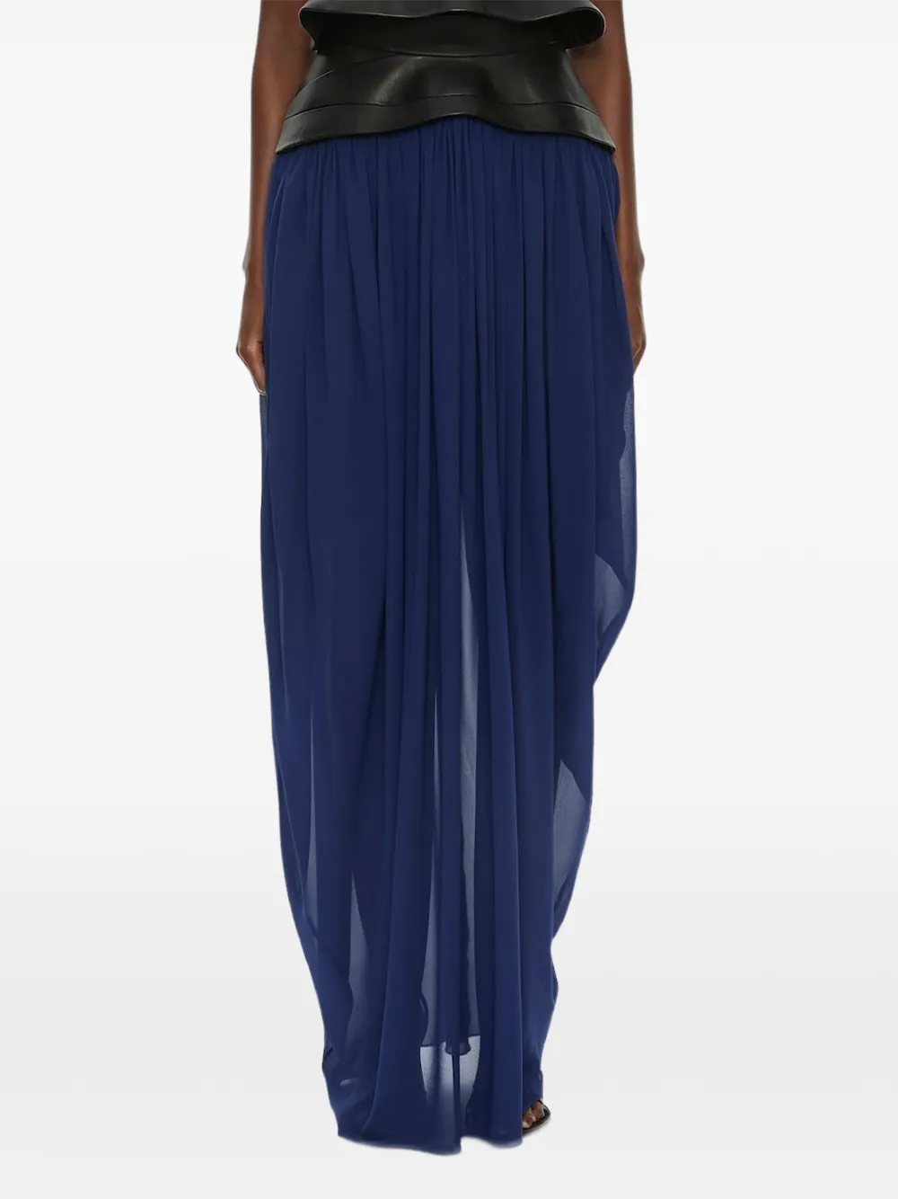 Christopher Esber jupe longue Bellona à taille ceinturée - Bleu Christopher Esber jupe longue Bellona à taille ceinturée - Bleu