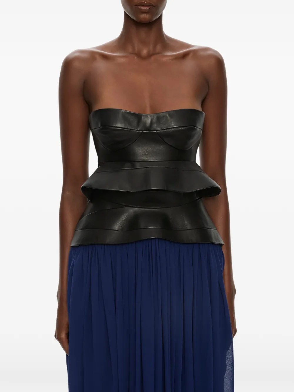 Christopher Esber Bellona maxi-rok met ceintuur Blauw