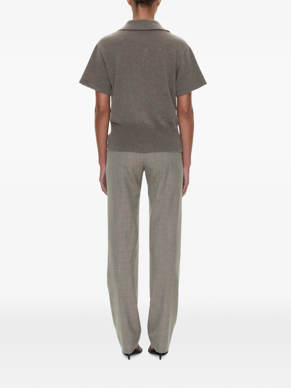Christopher Esber Banyan broek met gestrikte taille en vlakken Bruin
