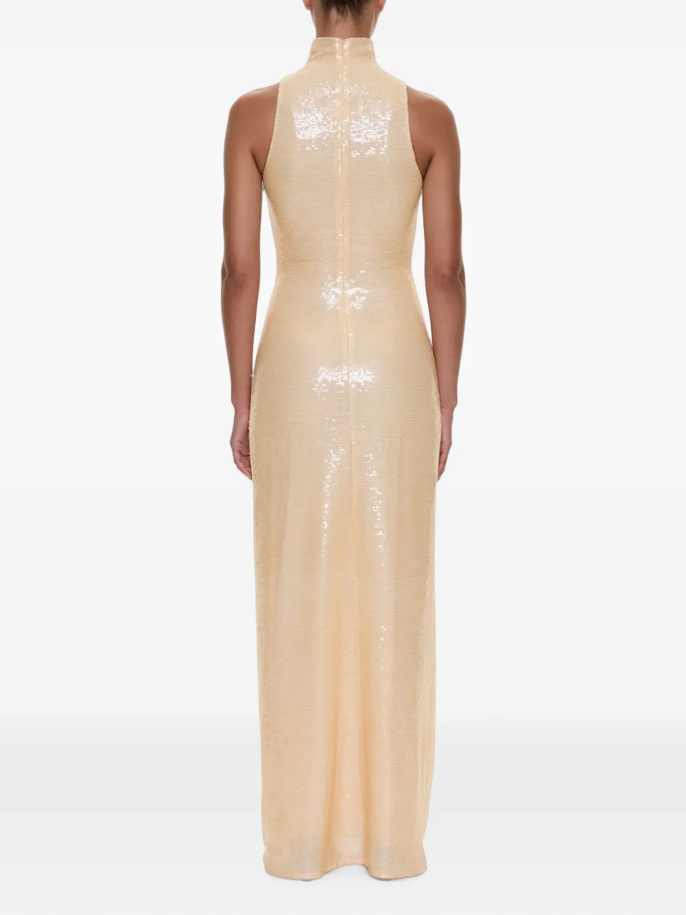 Christopher Esber Opaline maxi-dress verfraaid met pailletten Geel