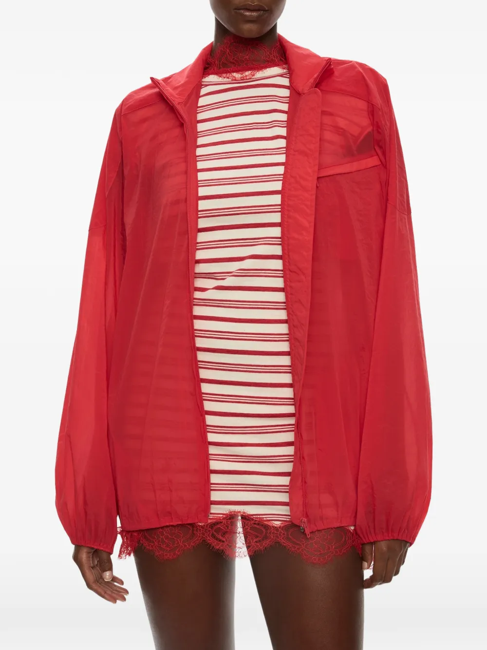 Christopher Esber Dannie Bomber Jacket In Red