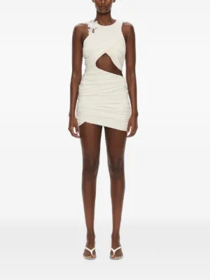 christopher esber hibiscus embroidered rib dress Christopher Esber