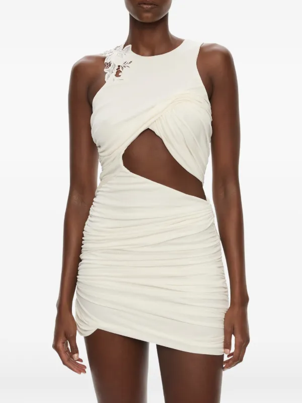 christopher esber hibiscus embroidered rib dress Christopher Esber