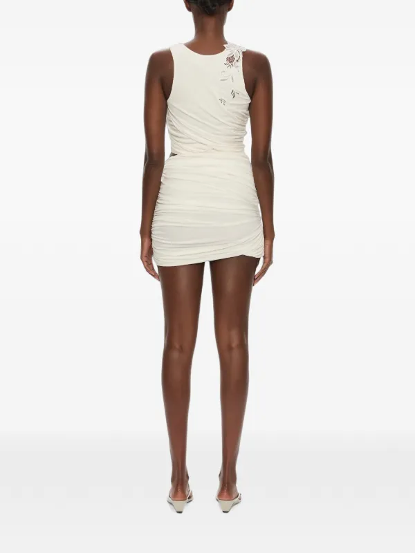 christopher esber hibiscus embroidered rib dress Christopher Esber