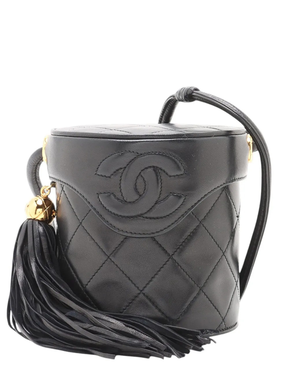CHANEL Pre-Owned Borsa a tracolla CC in pelle di agnello 2000-2010 - Nero