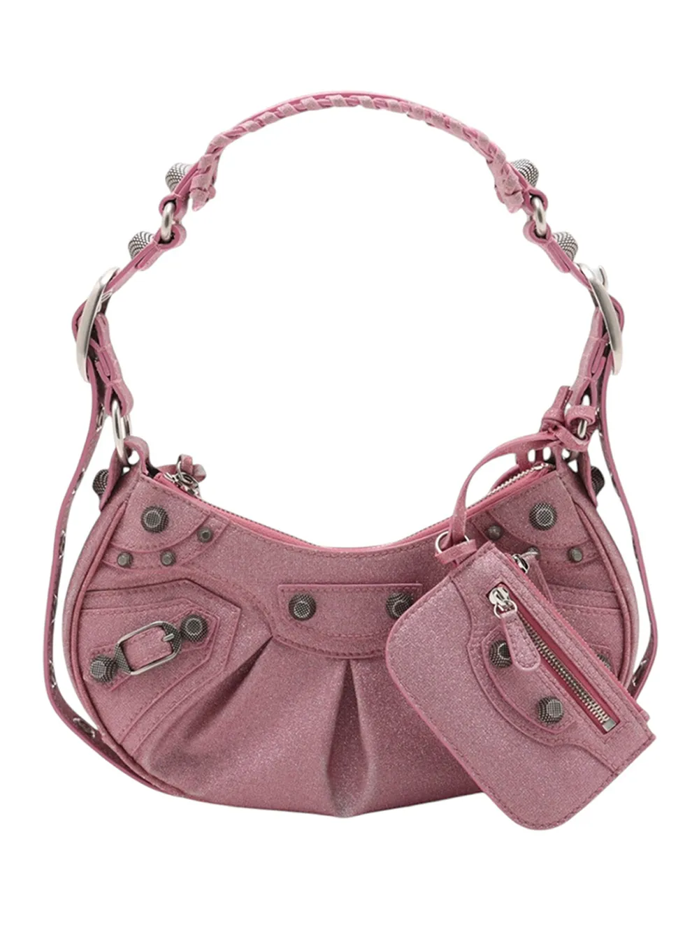 Balenciaga Pre-Owned Borsa a tracolla Glitter Le Cagole XS 2018-2026 - Rosa