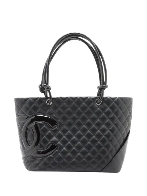 CHANEL Pre-Owned 2010-2011 Large Lambskin Cambon Ligne tote bag