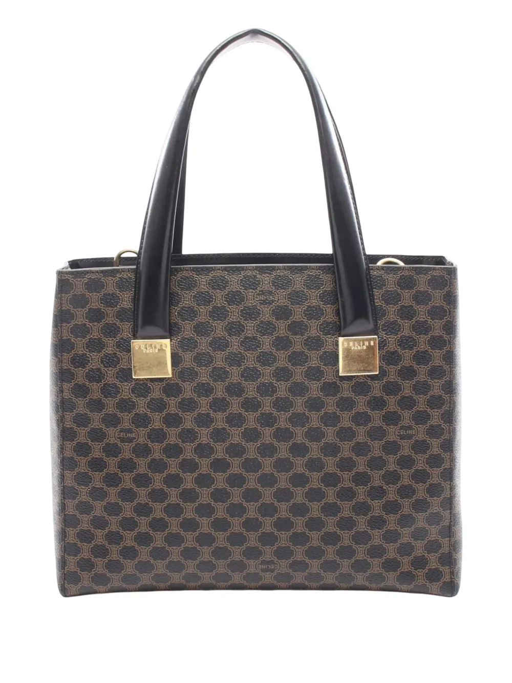 Celine Pre-Owned Borsa a mano in tela cerata Macadam XX secolo - Nero