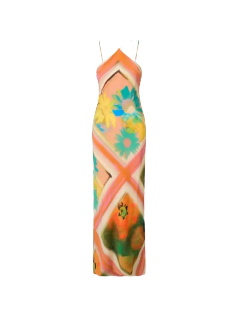STAUD Cubism floral-print maxi dress