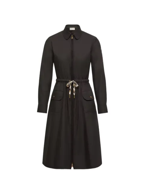 Moncler drawstring zip-up midi dress