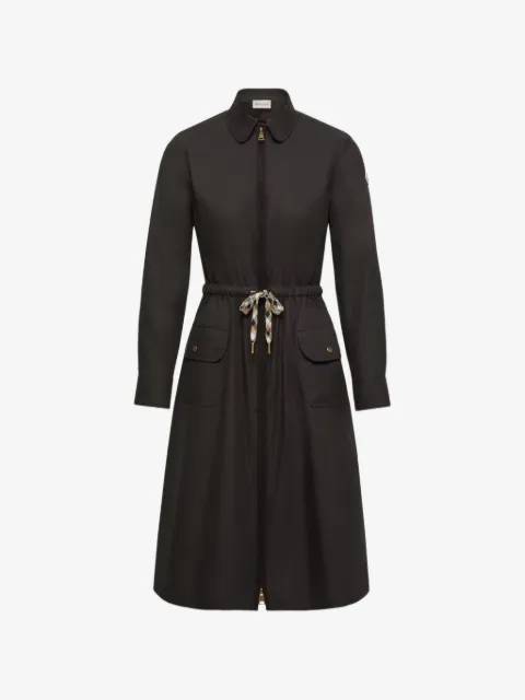 Moncler drawstring zip-up midi dress