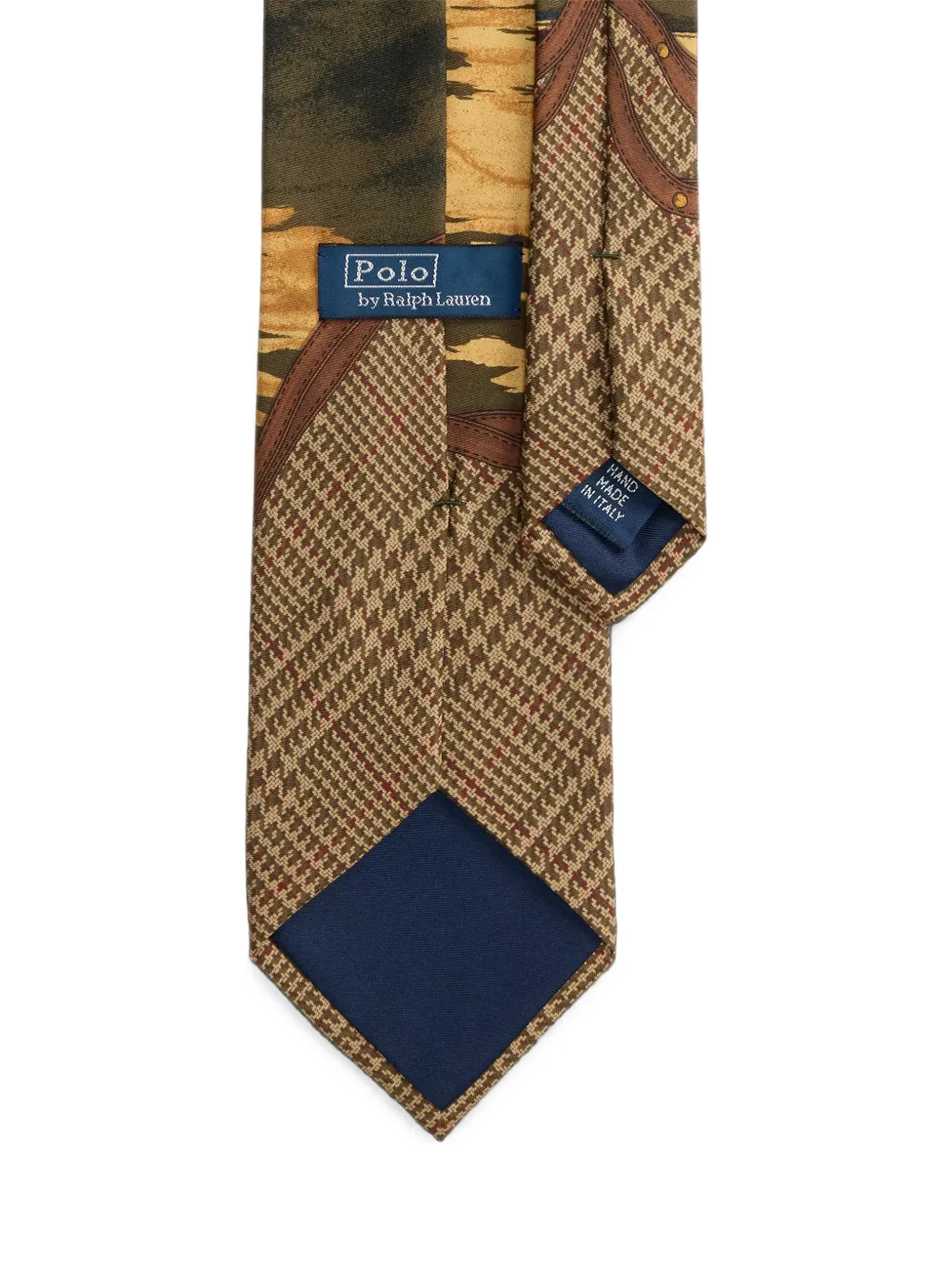 Polo Ralph Lauren Graduate zijden stropdas met eenden-print Beige