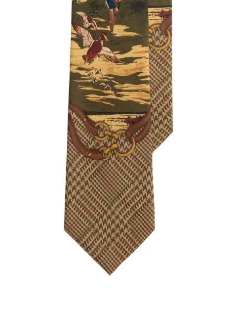 Polo Ralph Lauren Graduate duck-print silk tie
