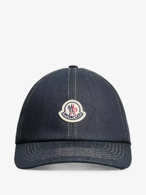 Moncler gorra de béisbol con parche del logo