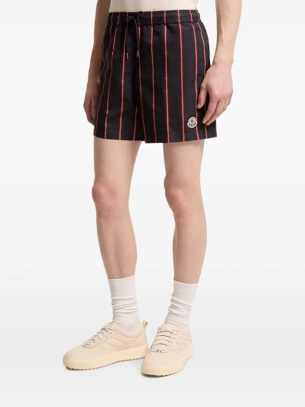 Moncler Gestreepte zwembroek Blauw
