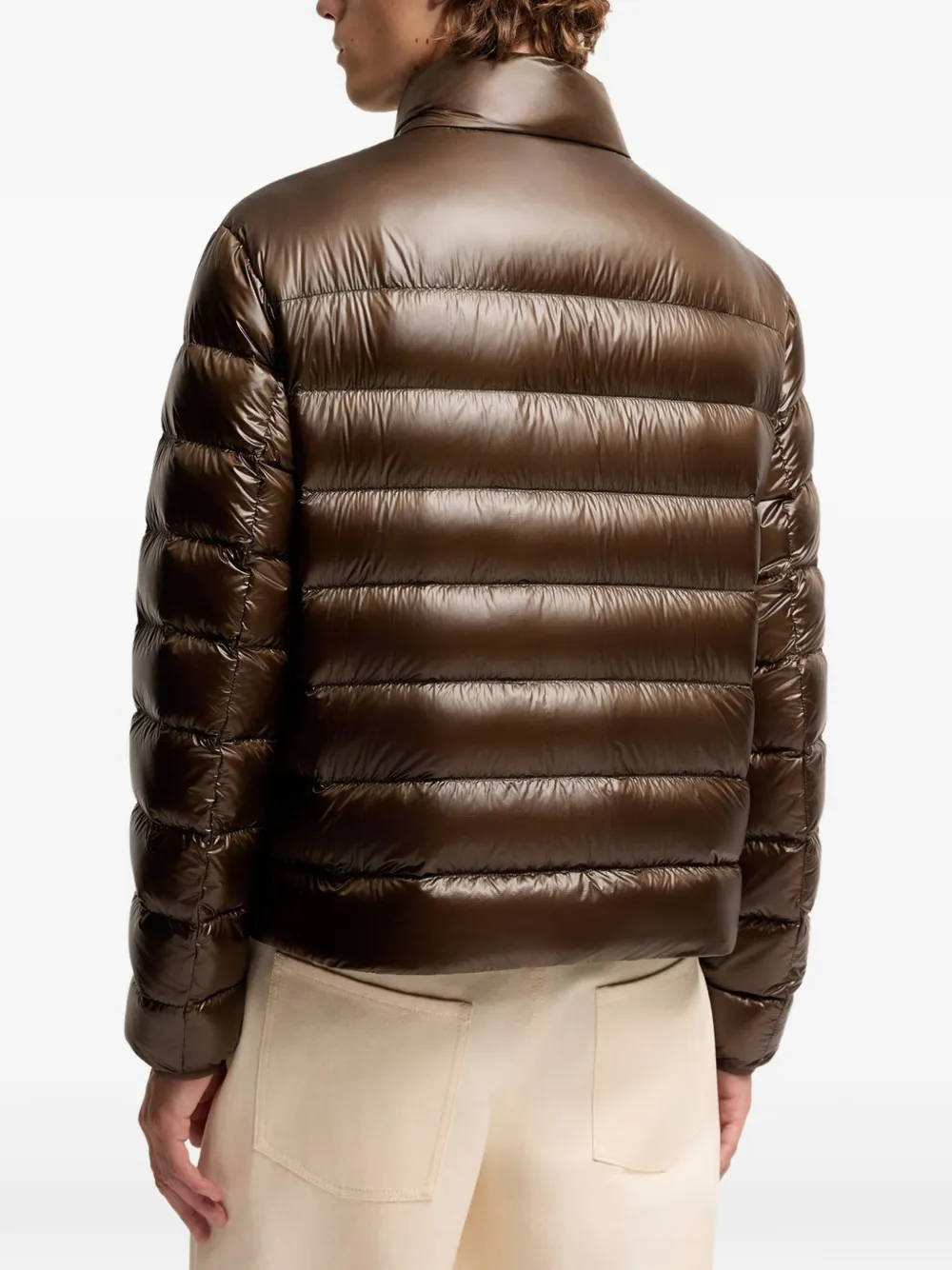 Moncler Sergesta opvouwbaar donsjack Bruin