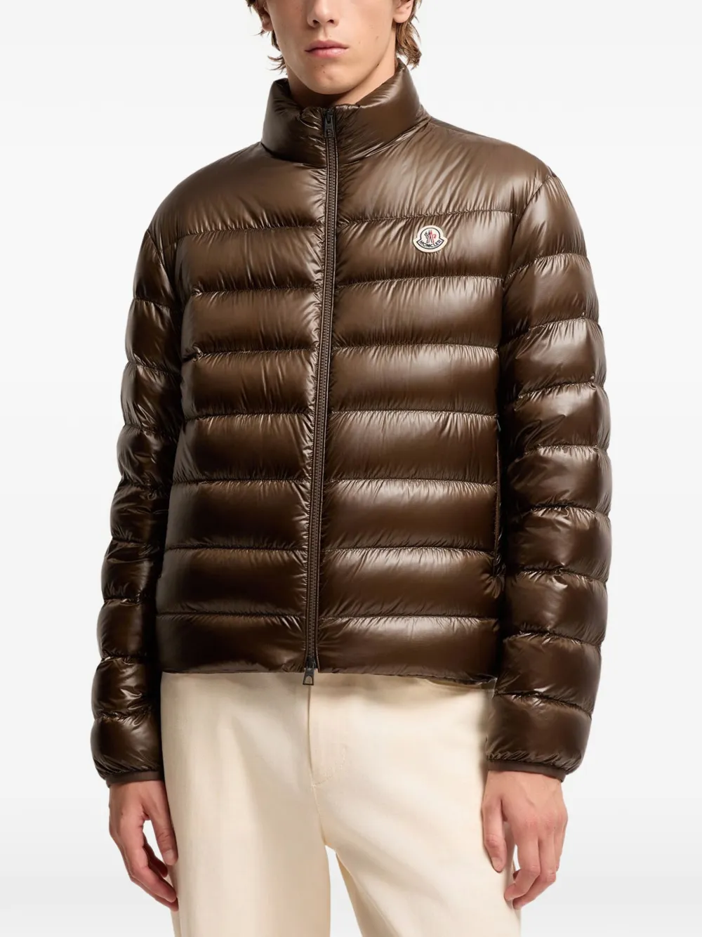 Moncler Sergesta opvouwbaar donsjack Bruin
