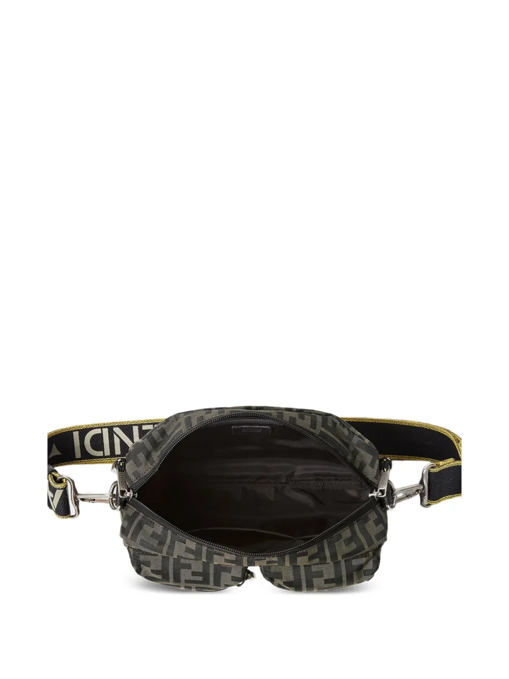 FENDI Camera Case Superlight FF Zucca stoffen tas Bruin