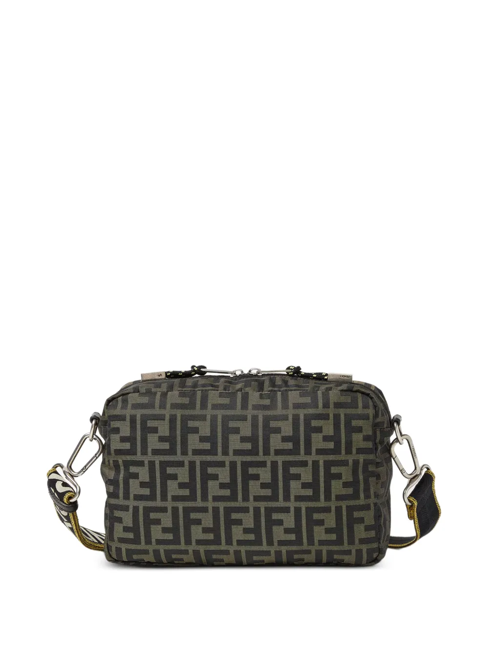 FENDI Camera Case Superlight FF Zucca stoffen tas Bruin