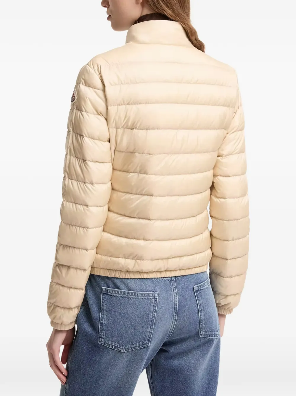 Moncler Lans gewatteerd donsjack Beige