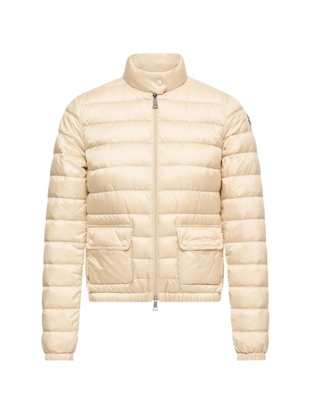 Moncler Lans gewatteerd donsjack Beige