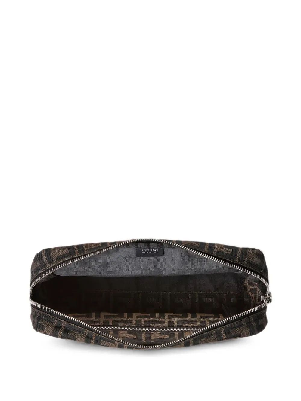 FENDI Superlight FF Zucca logo clutch bag Bruin