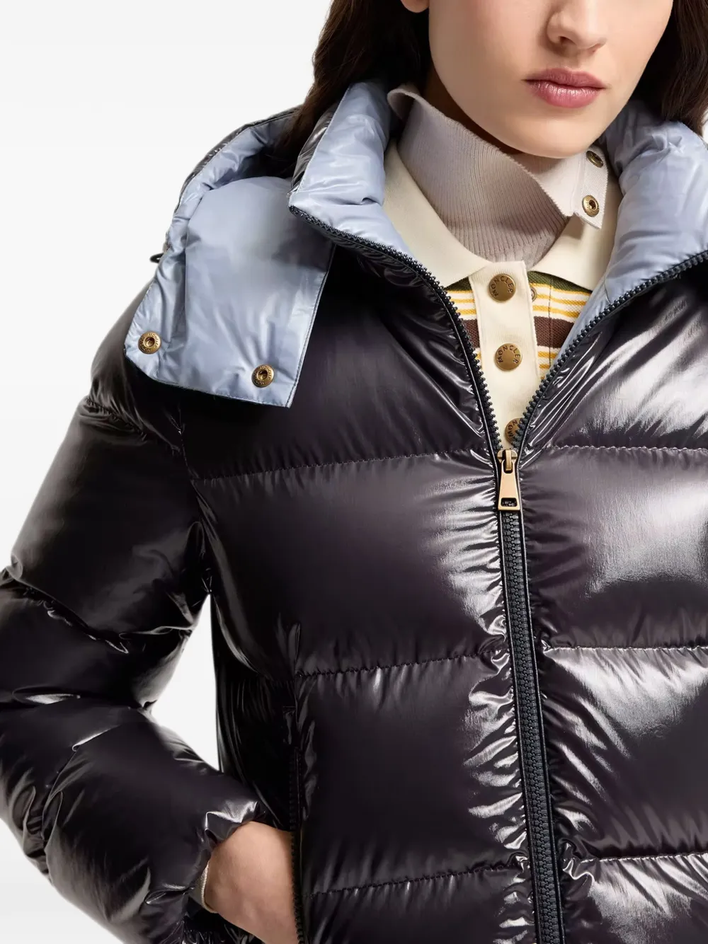 Moncler Niveole gewatteerd donsjack Grijs