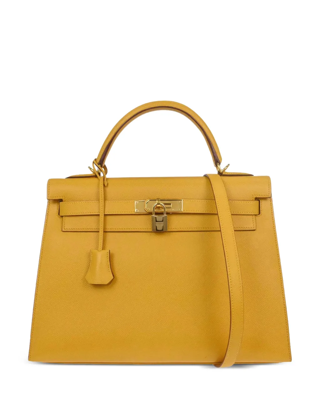 Hermès Pre-Owned Borsa tote Kelly 32 2000 - Giallo