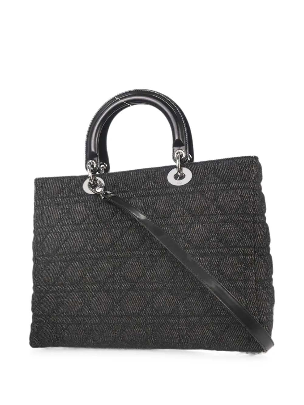 Christian Dior Pre-Owned 2000 grote Lady Dior shopper Zwart