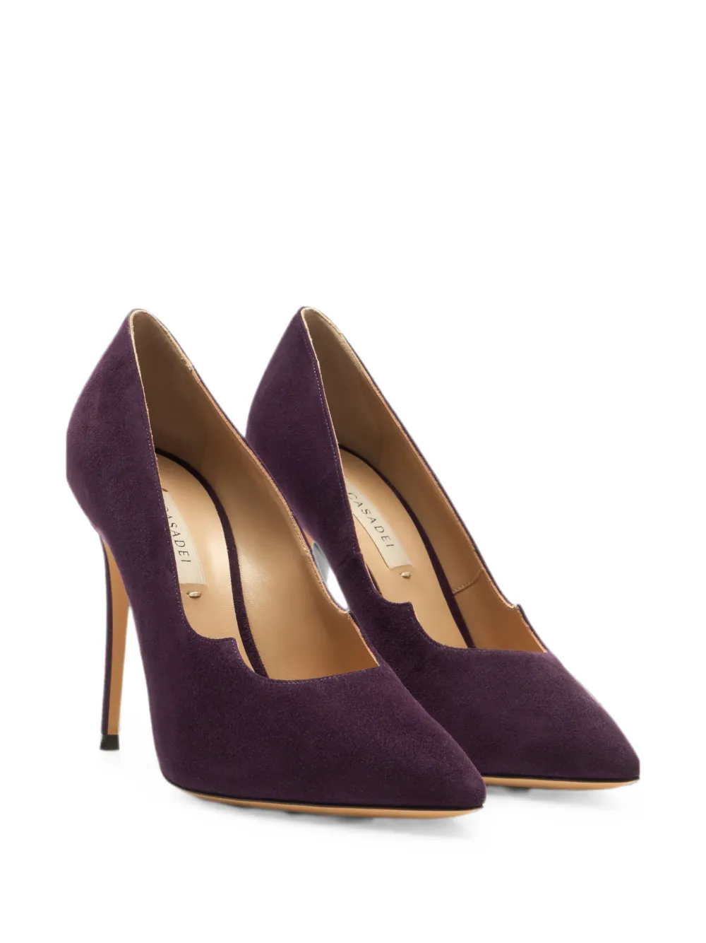 Casadei Cats suede pumps Paars