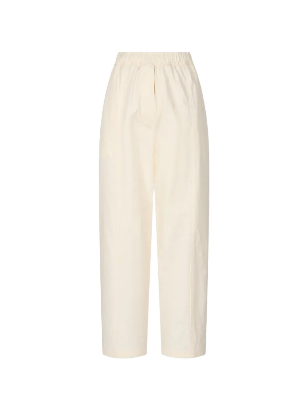 TOMBOY elasticated-waist cotton-twill tapered trousers - Nude