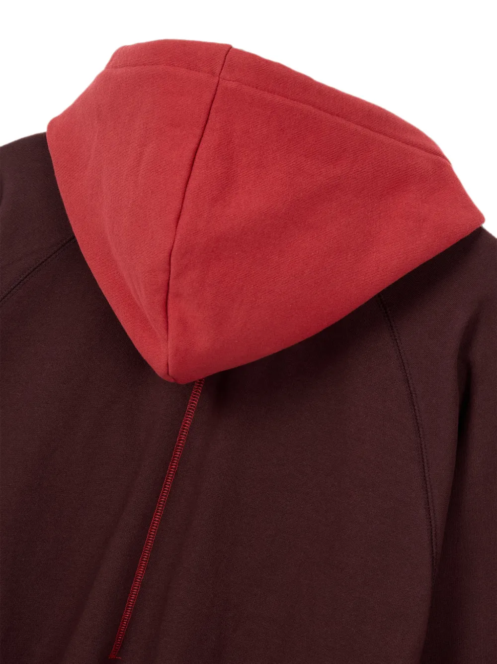 TOMBOY Hoodie met contrasterende capuchon en raglan mouwen Bruin