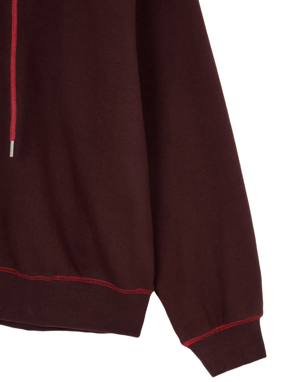 TOMBOY Hoodie met contrasterende capuchon en raglan mouwen Bruin