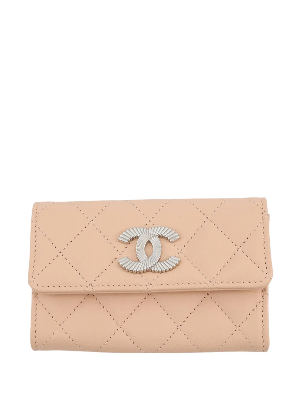 CHANEL Pre-Owned Portacarte trapuntato CC 2005-2006 - Toni neutri