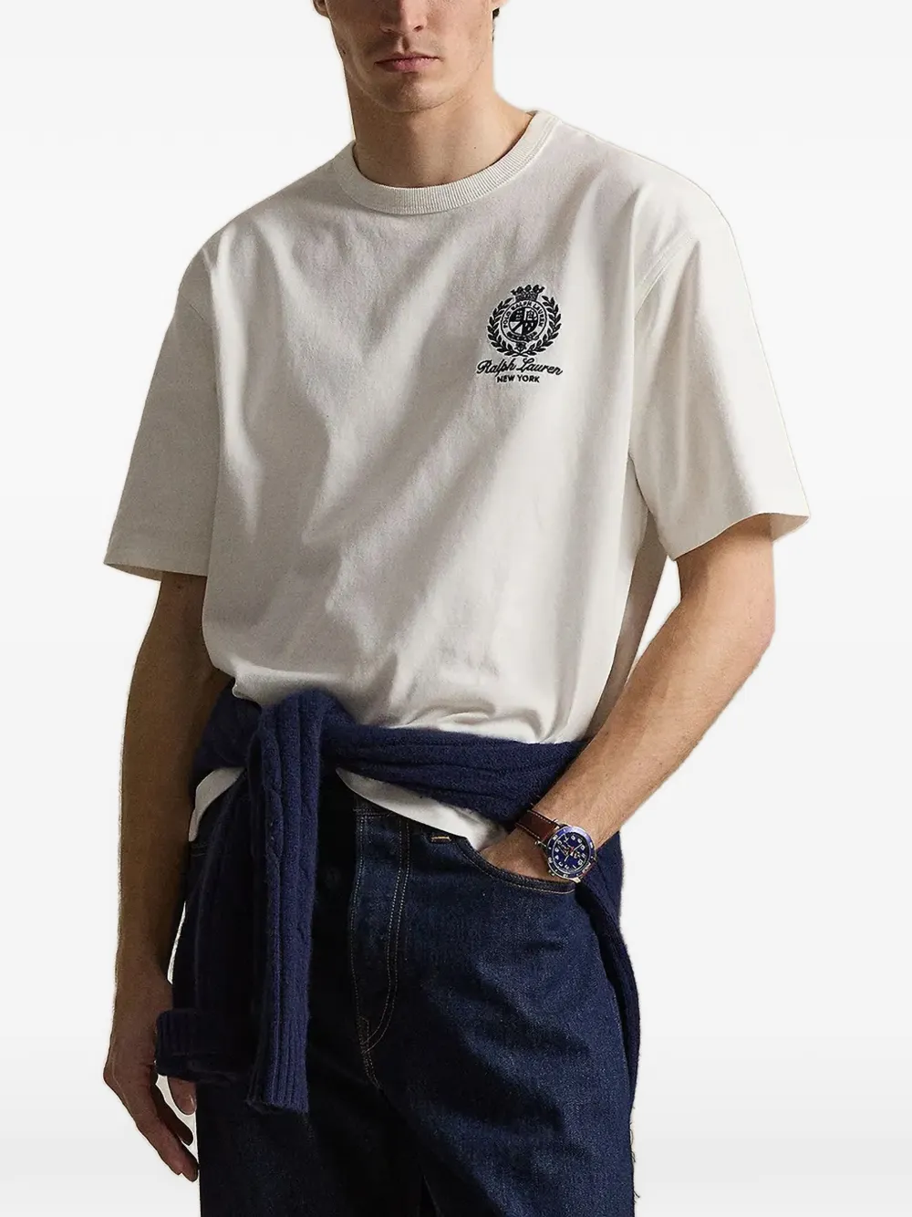 Polo Ralph Lauren crest-print T-shirt - Weiß