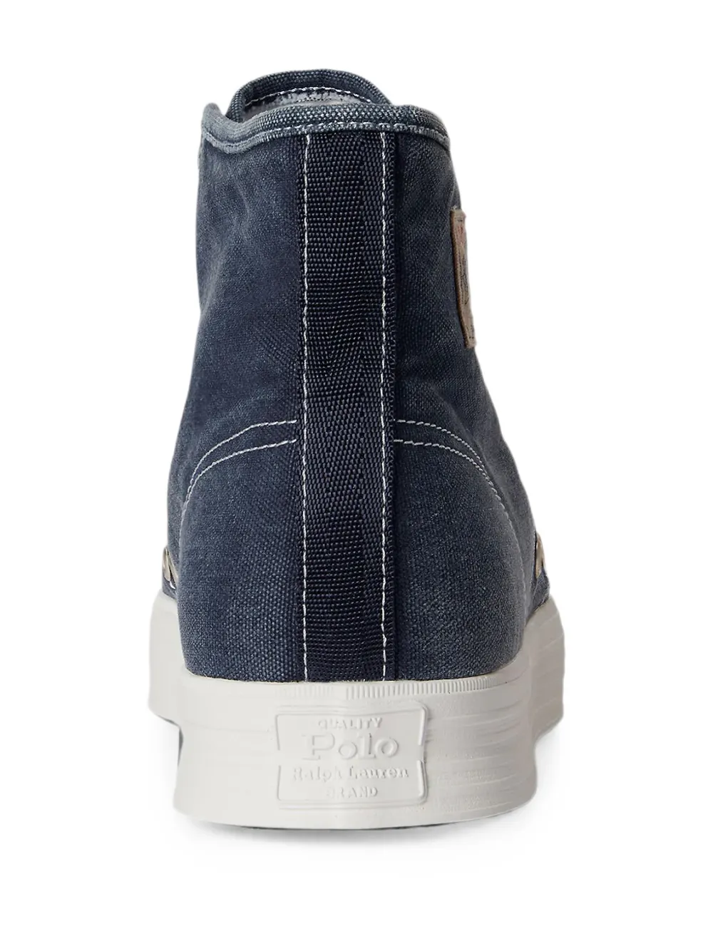 Polo Ralph Lauren Ayers high-top canvas sneakers Blauw
