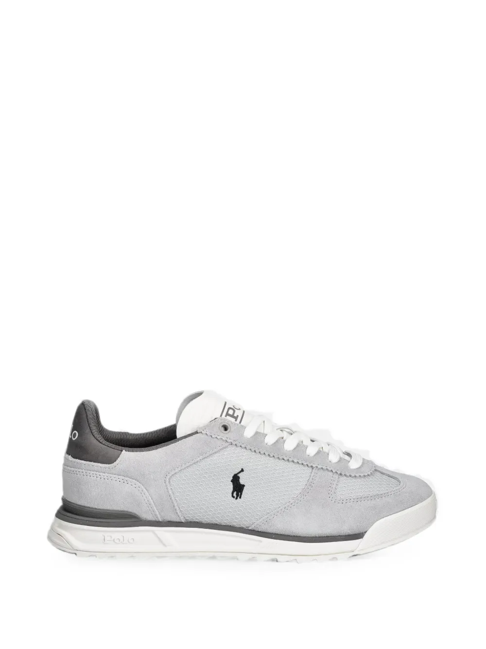 Polo Ralph Lauren Varick logo-embroidered panelled sneakers Grijs