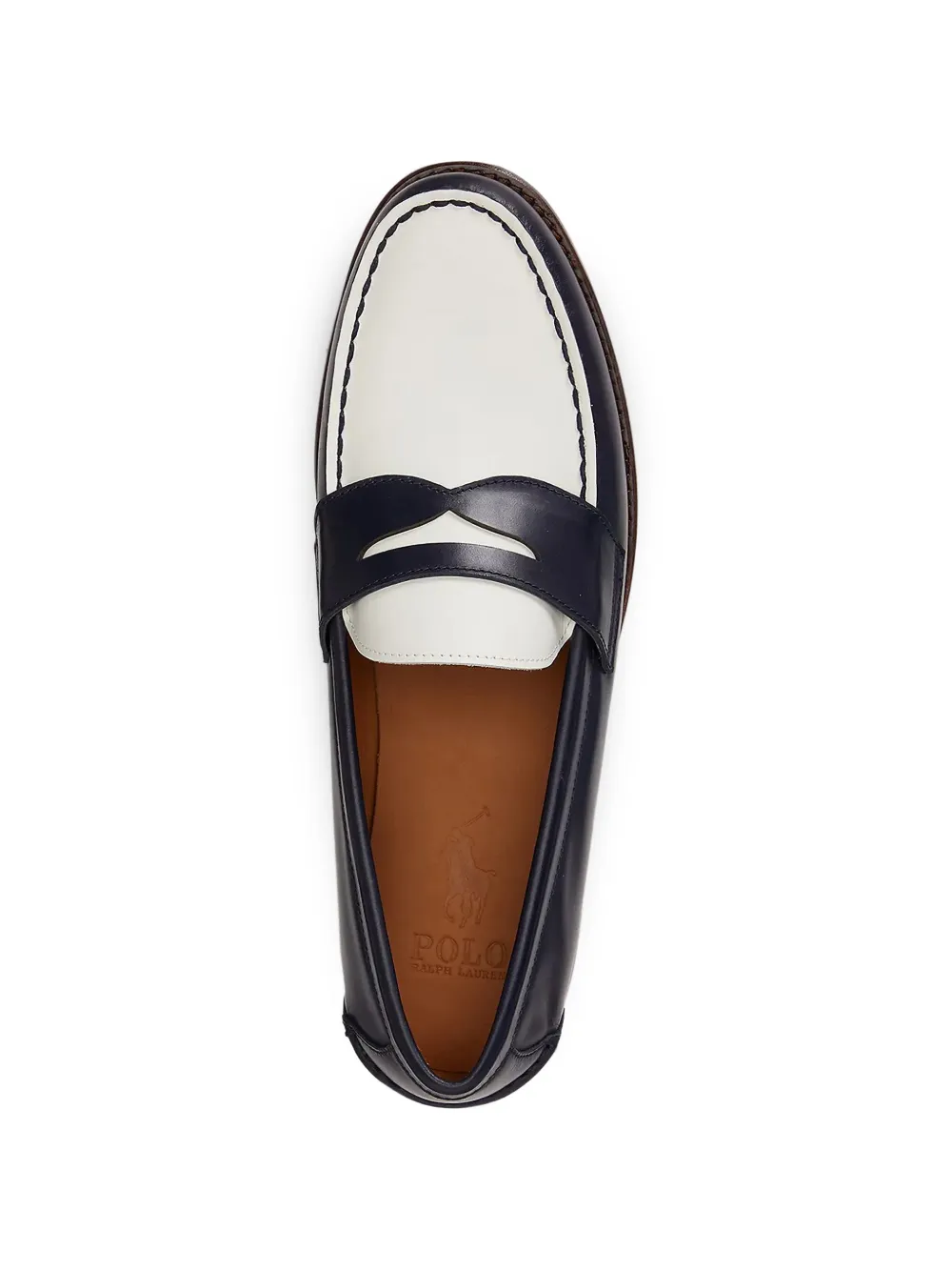 Polo Ralph Lauren Alston two-tone penny loafers Blauw