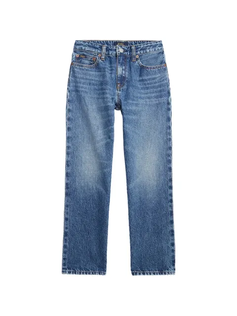 POLO RALPH LAUREN KIDS high-rise straight-fit stretch jeans