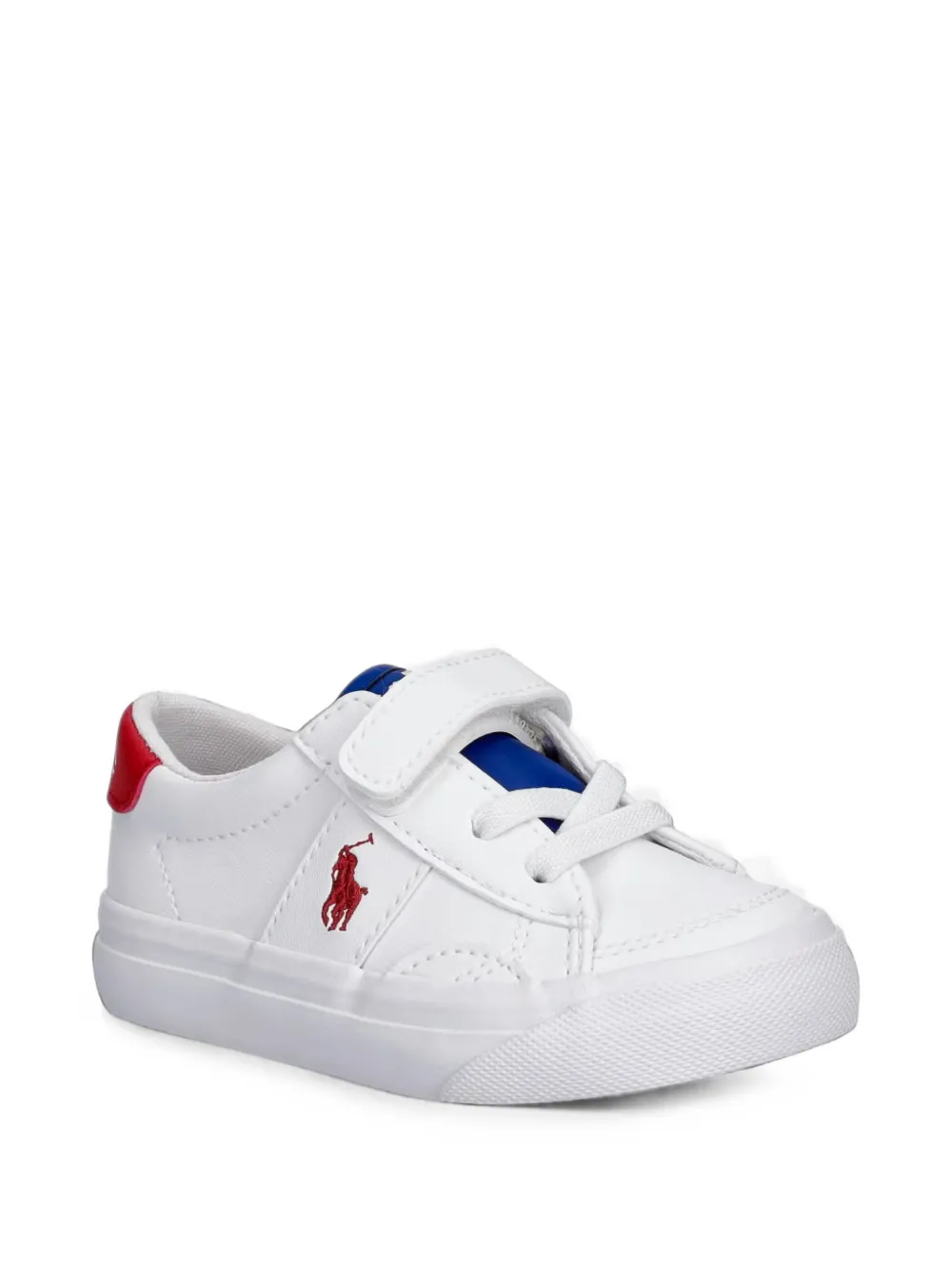 POLO RALPH LAUREN KIDS touch-strap sneakers - Bianco