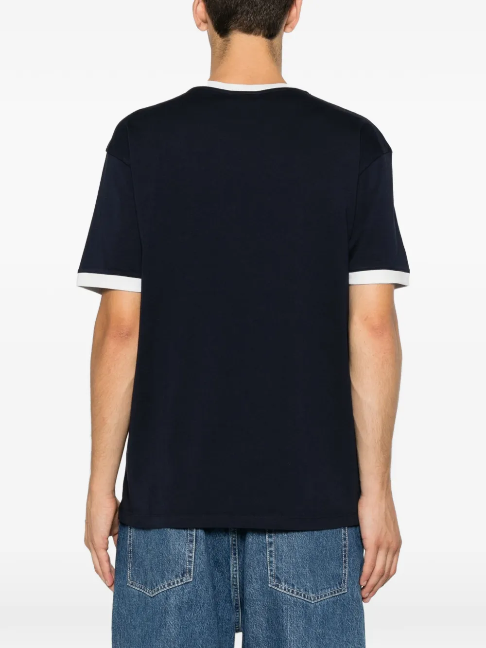Drôle De Monsieur T-shirt met logoprint Blauw