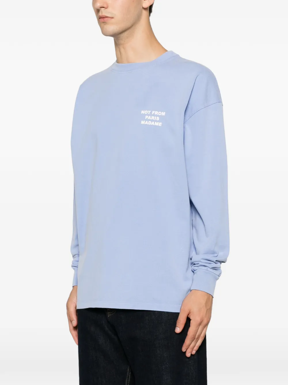 Drôle De Monsieur Sweater met lange mouwen Blauw