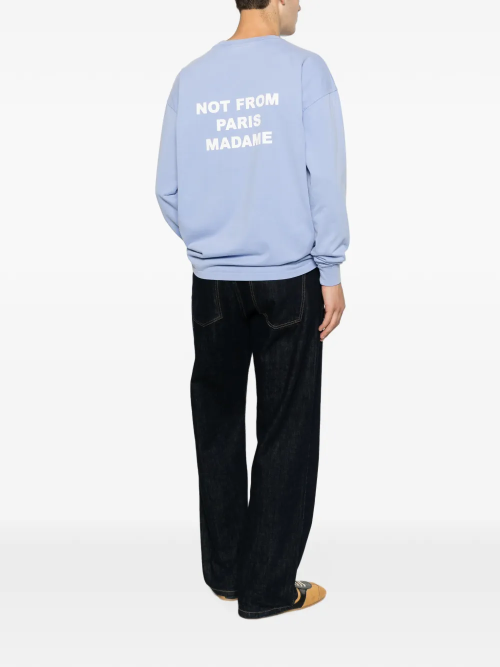 Drôle De Monsieur Sweater met lange mouwen Blauw