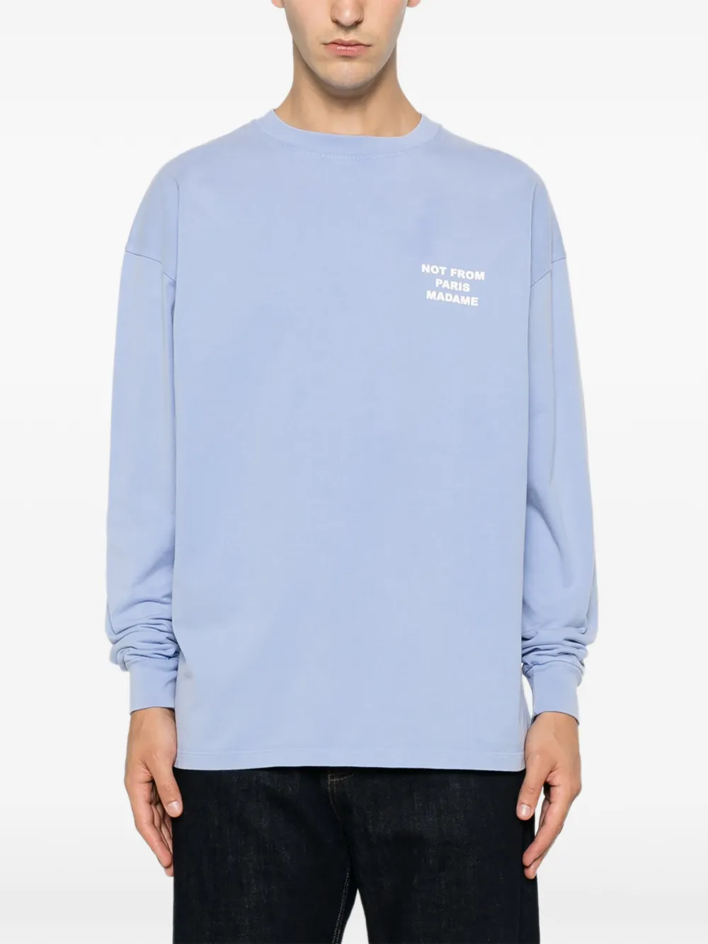 Drôle De Monsieur Sweater met lange mouwen Blauw