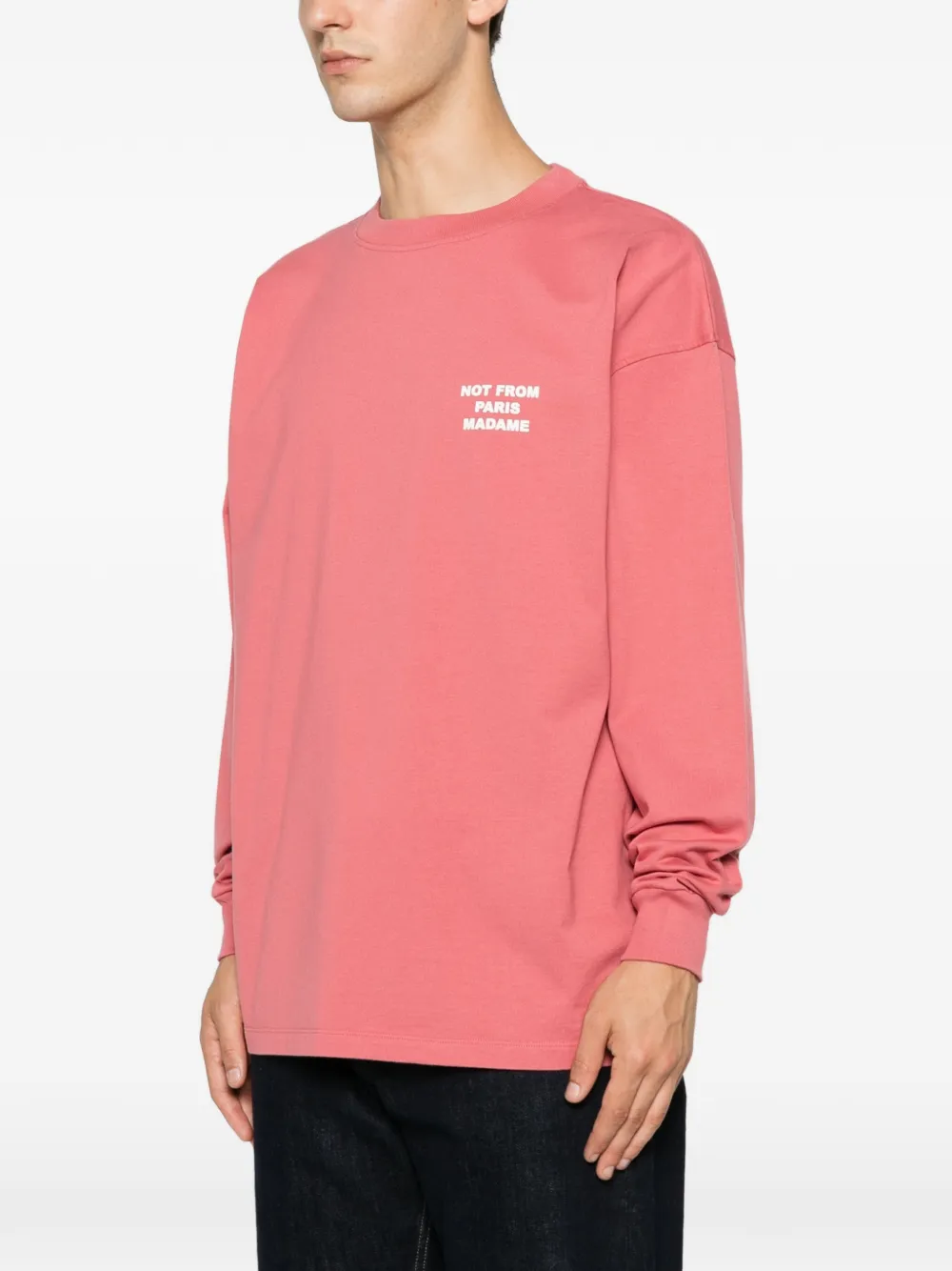 Drôle De Monsieur T-shirt met lange mouwen Roze