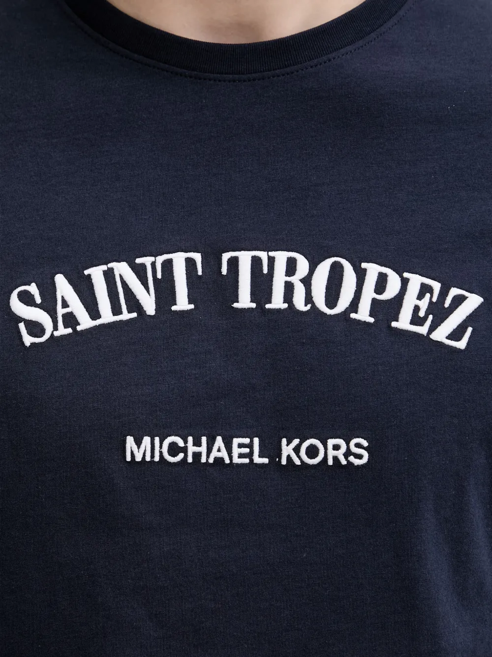 Michael Kors Saint Tropez katoenen-jersey T-shirt Blauw
