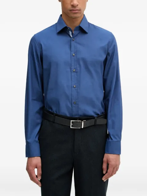 Michael Kors logo-embroidered long-sleeved shirt