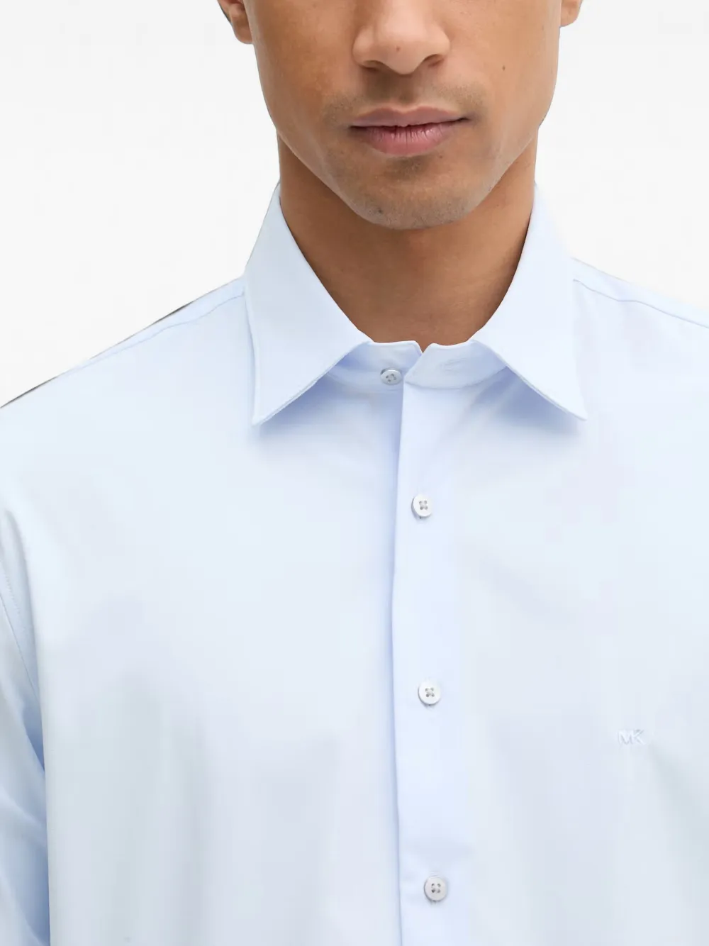 Michael Kors Overhemd met geborduurd logo Blauw