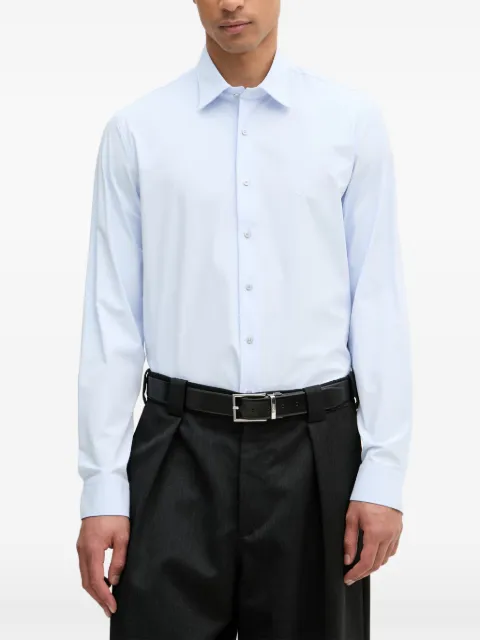 Michael Kors logo-embroidered long-sleeve shirt
