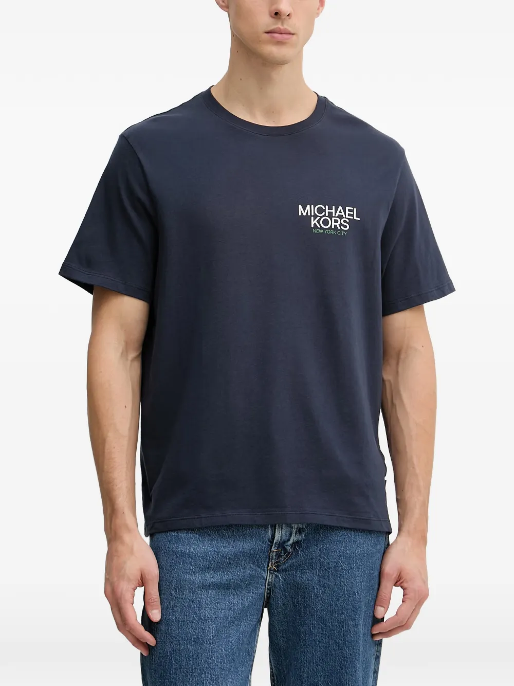 Michael Kors printed cotton T-shirt - Blu